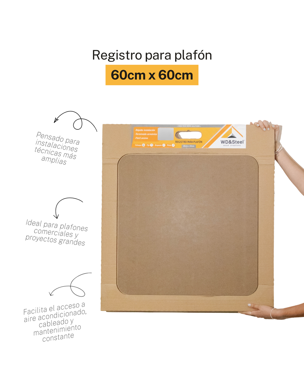 Tapa de Registro de Plafon MDF 60x60
